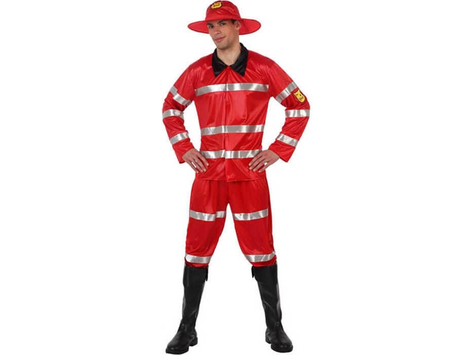 Disfraz de Hombre DISFRAZZES Bombero (Talla: XL)