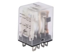 Relé Electromagnético Beml2c De 8 Pines, 10 A, 6 V Cc Con Indicador Verde (dos Abiertos, Dos Cerrados).