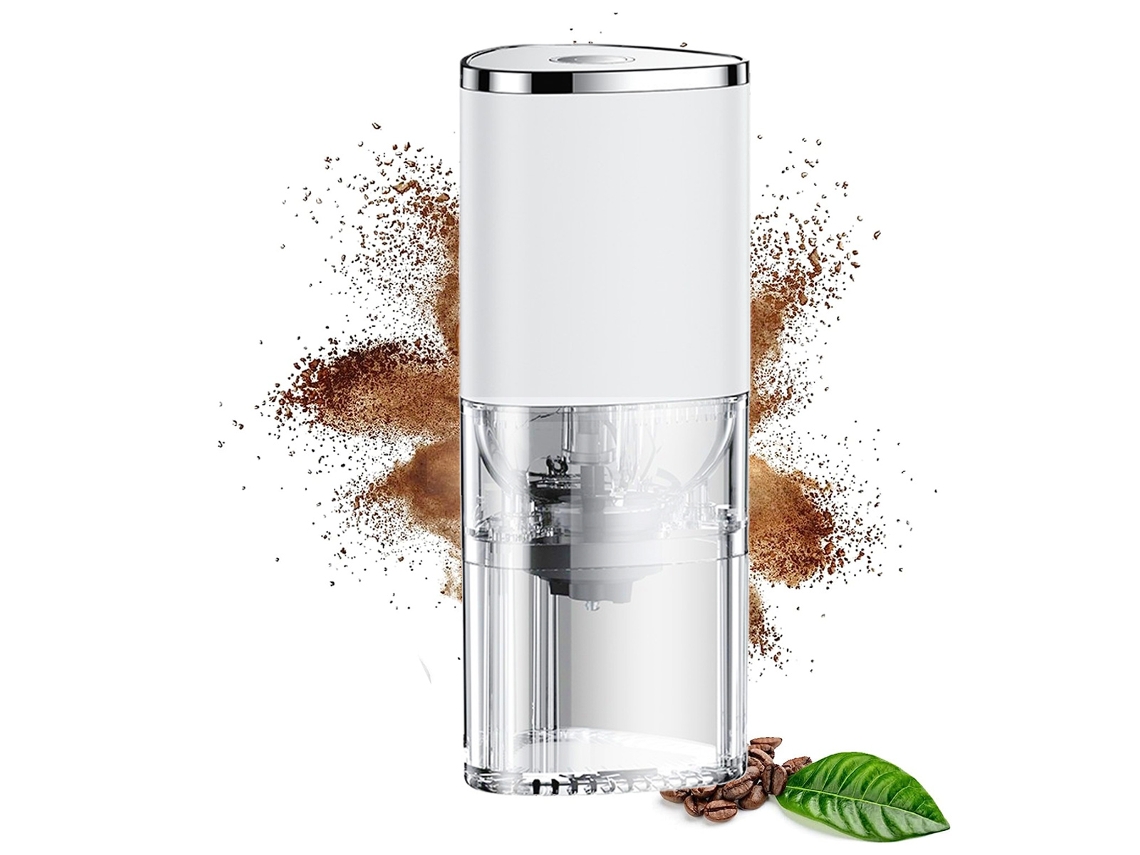 Molinillo de café eléctrico mini totalmente automático Mdug (blanco)