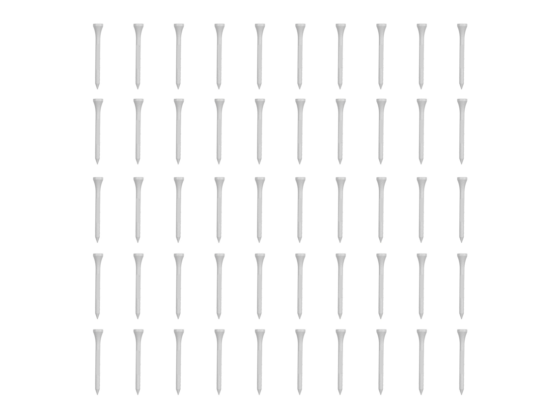 Juego De 50 Tees De Golf De Madera De Arce Blanco, 70 Mm (2,76 Pulgadas), Para Deportes Al Aire Libre.