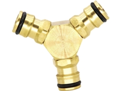 Adaptador De Fontanería Profesional De Latón Con Triple Salida, Conexión Rápida Y Diseño De Distribución.