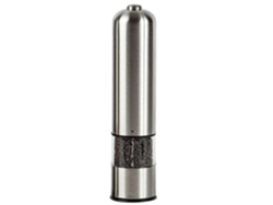 Molinillo de sal y pimienta eléctrico con pilas, molinillo de sal y pimienta de acero inoxidable de Rosewell