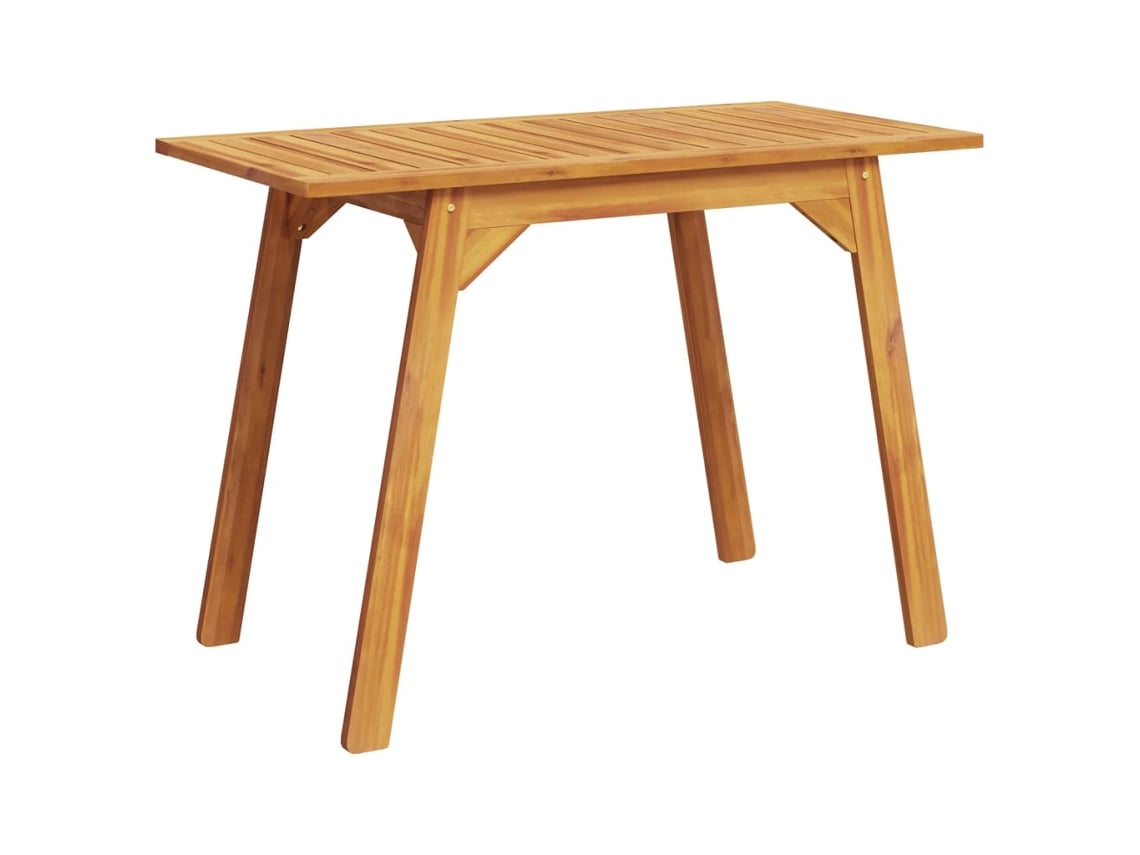 Mesa de comedor de jardín madera maciza de acacia VIDAXL (110x56x75 cm)
