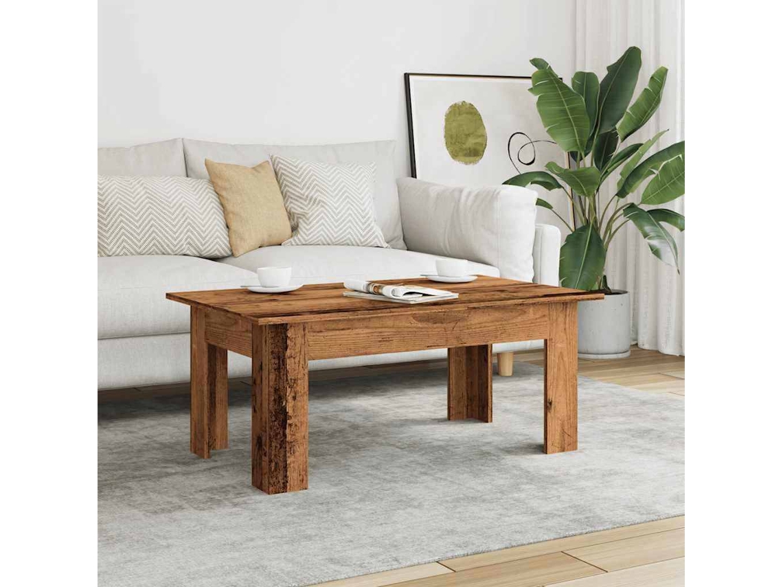 Mesa De Centro Madera Contrachapada Madera Envejecida