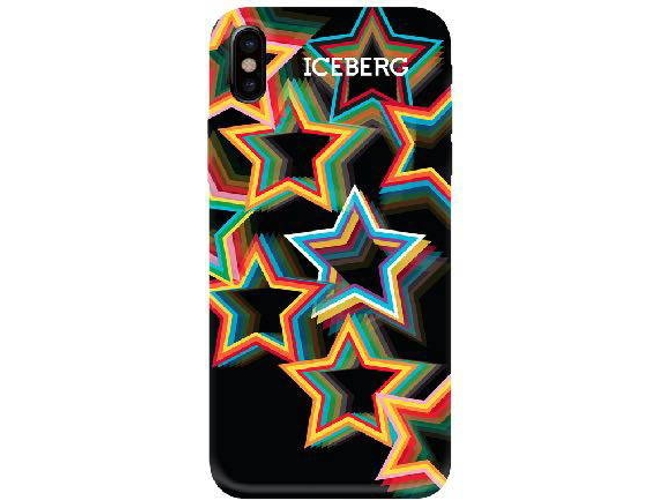 Funda iPhone X, XS ICEBERG Soft Stars Negro