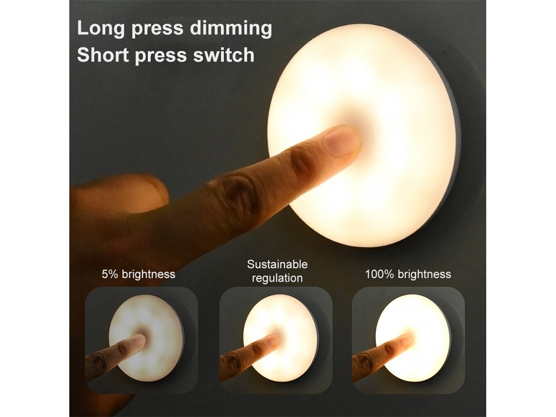 Luz nocturna Sensor de movimiento inteligente LED Lámpara nocturna con batería WC Lámpara de noche para habitación de vestíbulo de vestíbulo. SLD
