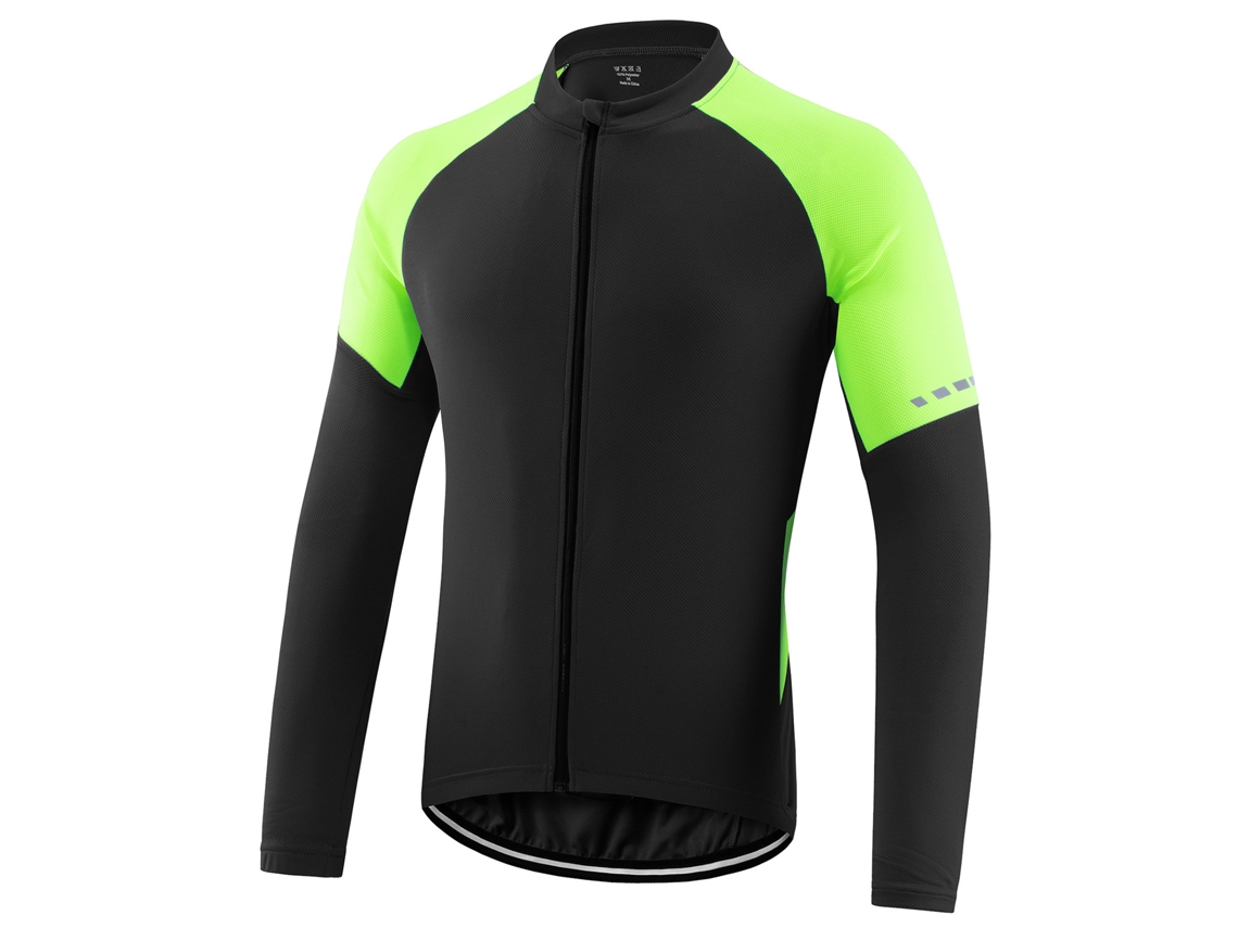 2026-jersey De Ciclismo Básico Para Hombre Manga Larga Cremallera Completa Con Tiras Reflectantes Ligero Y Transpirable