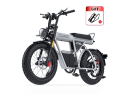 Bicicleta eléctrica Coswheel CT20S, motor de 2000 W, batería de 60 V 27,5 Ah, neumáticos todoterreno de 51 cm x 12,7 cm, intermitentes