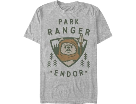 Camiseta Unisexo DEEPSTONE Park Ranger Star Wars brezo atlético (XXL)
