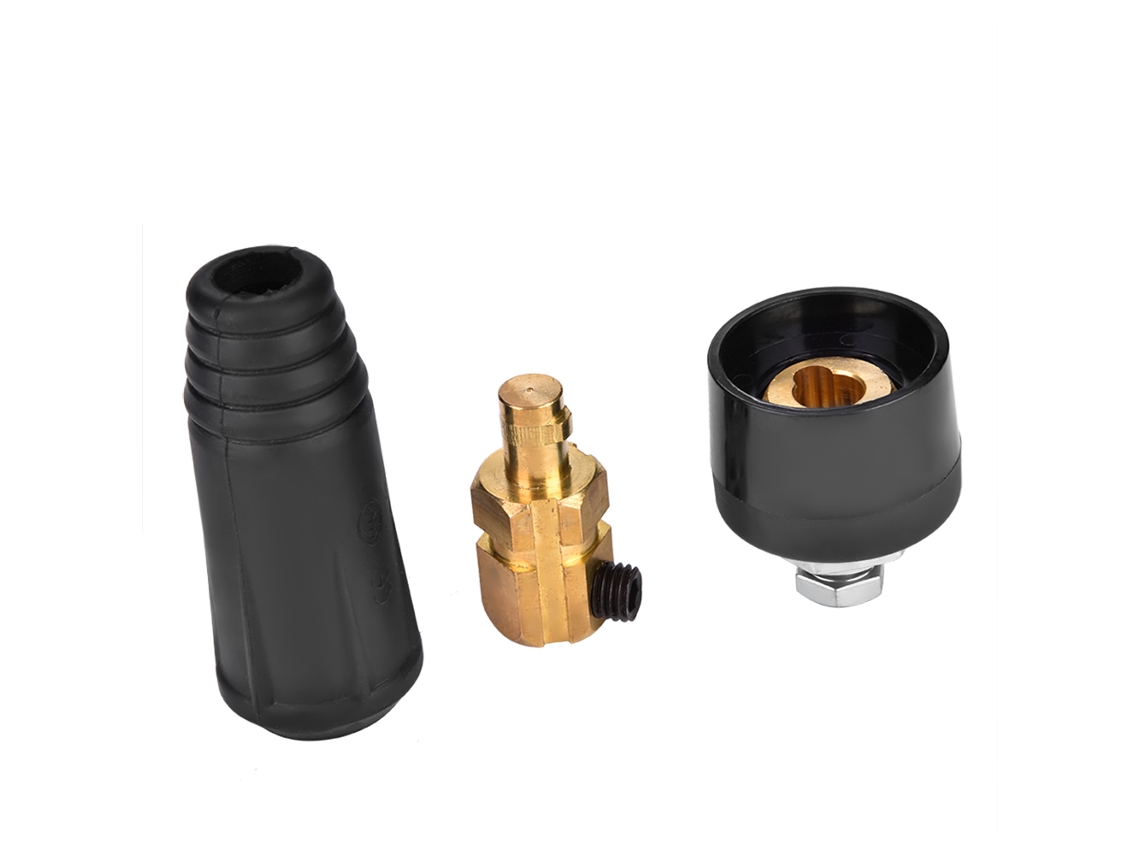 Conector Rápido Negro Estilo Europeo Dkj70-95 Para Cable De Soldadura - Adaptador De Fácil Conexión
