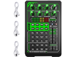 Tarjeta De Sonido Bluetooth Para Directo, Mezclador De Micrófono, Modificador De Voz, Retransmisiones En Exteriores.