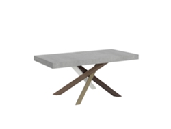 Mesa Extensible 200/460x90 Cm Volantis Hormigón Patas Multicolor 4/c Itamoby
