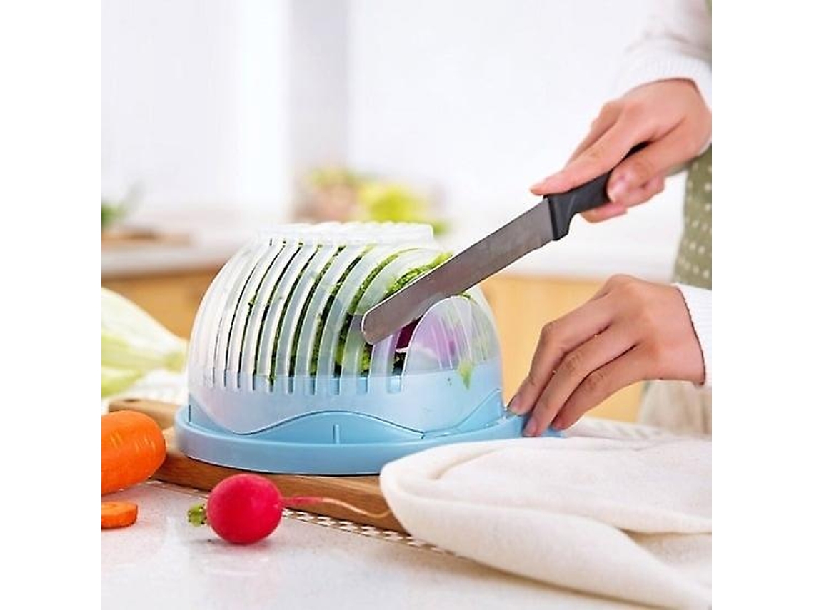 Ensaladora de 60 segundos, cortadora de ensaladas, fácil de preparar, saludable y fresca. Everley891