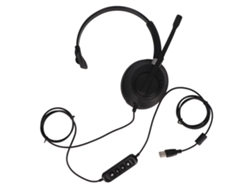 Auriculares Mono Para Negocios Con Cancelación De Ruido, Enc, Función De Silencio Del Micrófono, Conexión Usb Para Pc, Color Negro.