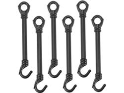 Juego 6 Varillas Suspensión Gancho Montaje Techo Acero Inoxidable Lámparas Colgantes Accesorios Luminarias Kit