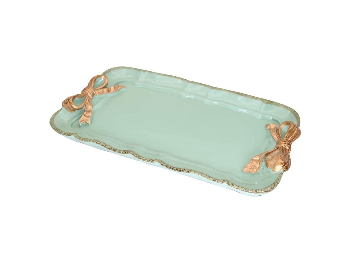 Bandeja decorativa vintage para joyas o frutas Kofihety