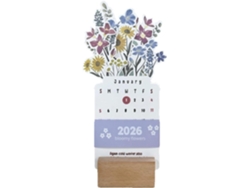 Calendario De Escritorio Decorativo Floral 2026