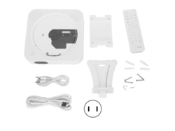 Reprodutor De Cd Montado Na Parede Portátil Com Controle Remoto Para Casa Escritório Educação Plug Us Kc909