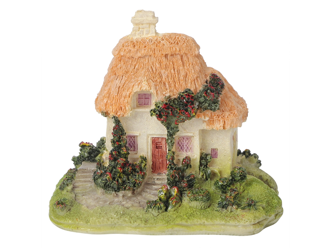 Decoración De Casa De Paja Para Jardín, Adorno De Bonsái De Resina Para Exteriores, Pequeño Y Encantador.