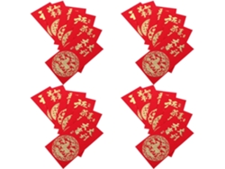 Sobres Rojos Destilo Chino Paraño Nuevo 2026 – Paquete De 60 Bolsitas De Papeliso Paramuletos Con