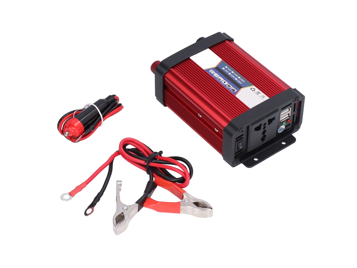 Inversor convertidor de onda sinusoidal modificada para coche 2026as-1000w de 24 V a 220 V con cargador USB