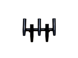 Portacañas para barcos, capacidad para 5 cañas, acabado anodizado ajustable, revestimiento negro OEM