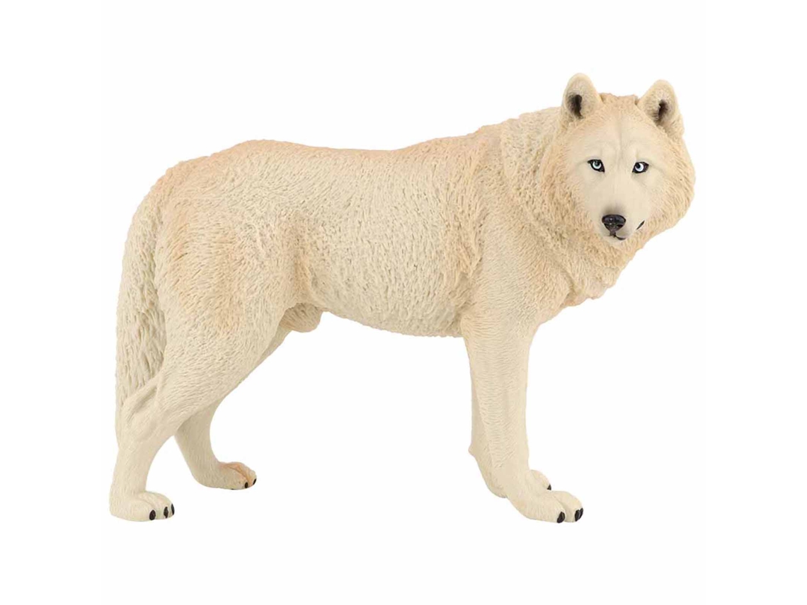 2026 Modelo De Animal Lobo Simulación Plástico Ecológico Mini Decoración Gris
