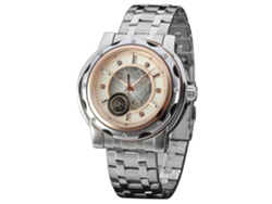 Reloj Mecánico Automático Para Hombre De Acero Inoxidable Hueco Forsining (dial Blanco)