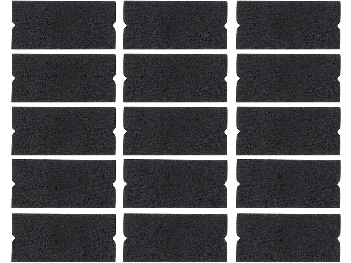 15 Paños De Tela De Fieltro Para Rasquetas De Tarjetas, Protector De Repuesto, Fibra De Carbono, Para Coche, Sin