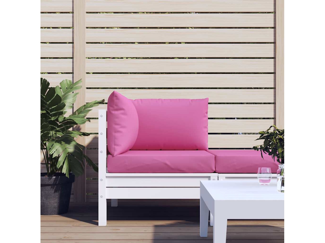 Cojines para muebles de palets, 3 piezas, tela Oxford rosa HARLANV1