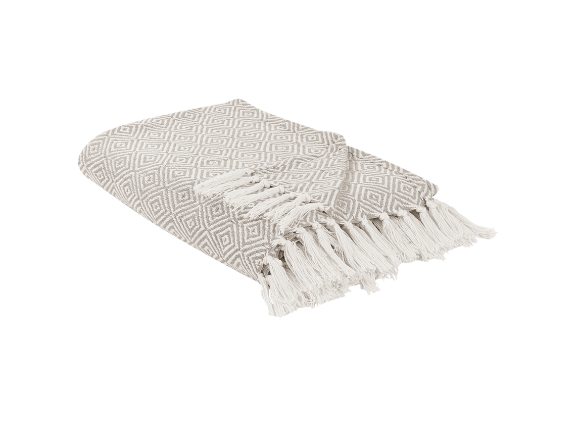 BELIANI Colcha Toutli Algodón Crema 200X220X1,25