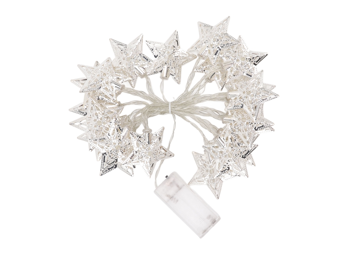 Rebe-luces De Cadena Estrella 20led 3 Metros Luces Hadas Para Dormitorio Navidad Jardín Decoración Luz Cálida