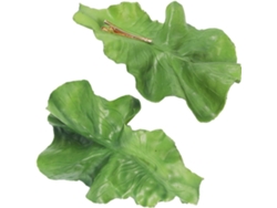 Conjunto De 2 Presilhas De Cabelo Em Formato De Alface Verde