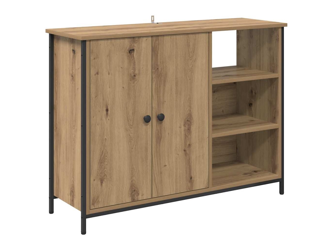 Estante de almacenamiento derivado de madera marrón Vidaxl (100 x 33 x 75 cm)