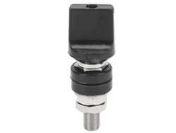 Conector De Bornes Roscados M10, 100 A, Alta Corriente, Para Conector Banana De 4 Mm, Negro.