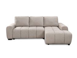 Sofa Cama Chaise Longue Nuvola Con Arcon 258cm, Beige, Chaise Derecho