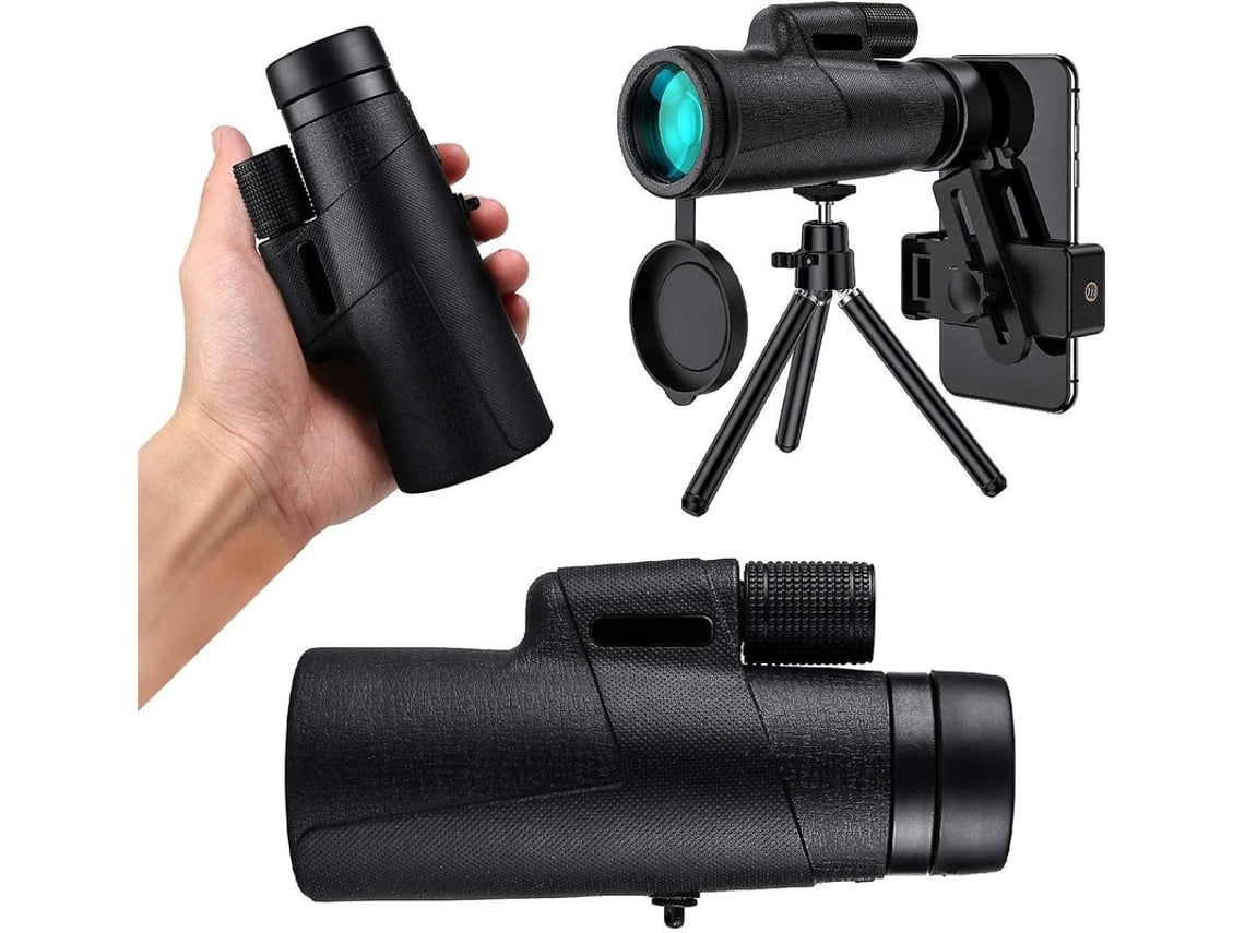 Telescopio monocular Chennnls 12x50 de alta potencia para adultos con visión nocturna, prisma Bak4, resistente al agua, a la niebla y al polvo.