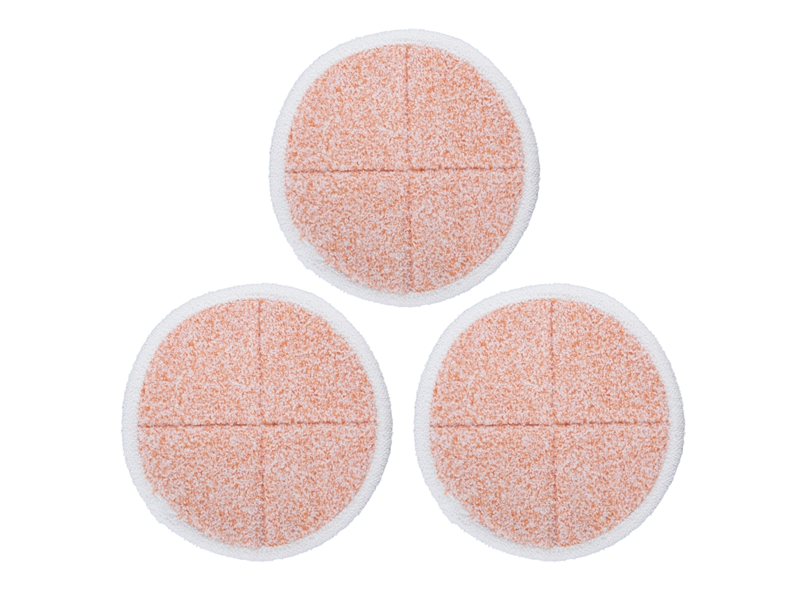 3 Paños De Microfibra Reutilizables Para Fregona Bissell 2124/2039/2037/2039a, Color Naranja.