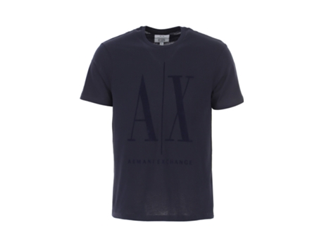 Camiseta ARMANI EXCHANGE Algodón Hombre (S - Azul)