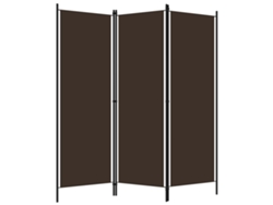 Biombo de 3 paneles, 150 x 180 cm, marrón, WSD390358, Adorable Home