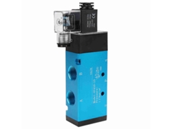 Válvula Solenoide De Aire De 5 Vías Y 2 Posiciones 4v410-15, 50 Mm, 0,15~0,8 Mpa, Ip65, 24 V Cc