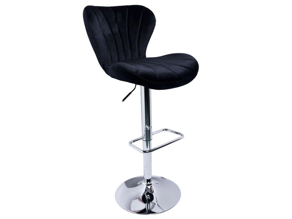 DUDECOR Taburete Leknes Negro