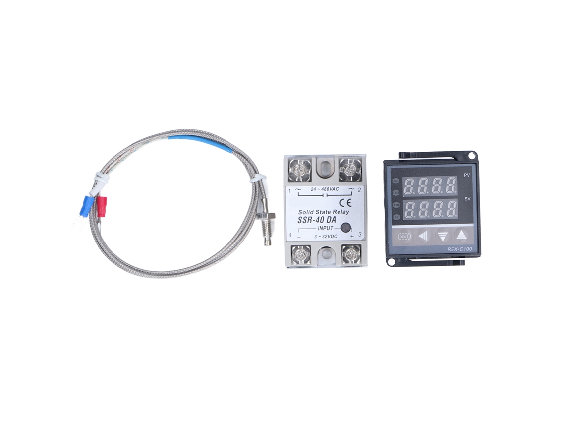 Controlador de temperatura PID con termopar y relé de estado sólido, termostato digital