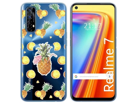 Carcasa Realme 7 TUMUNDOSMARTPHONE Dibujos Transparente Multicolor