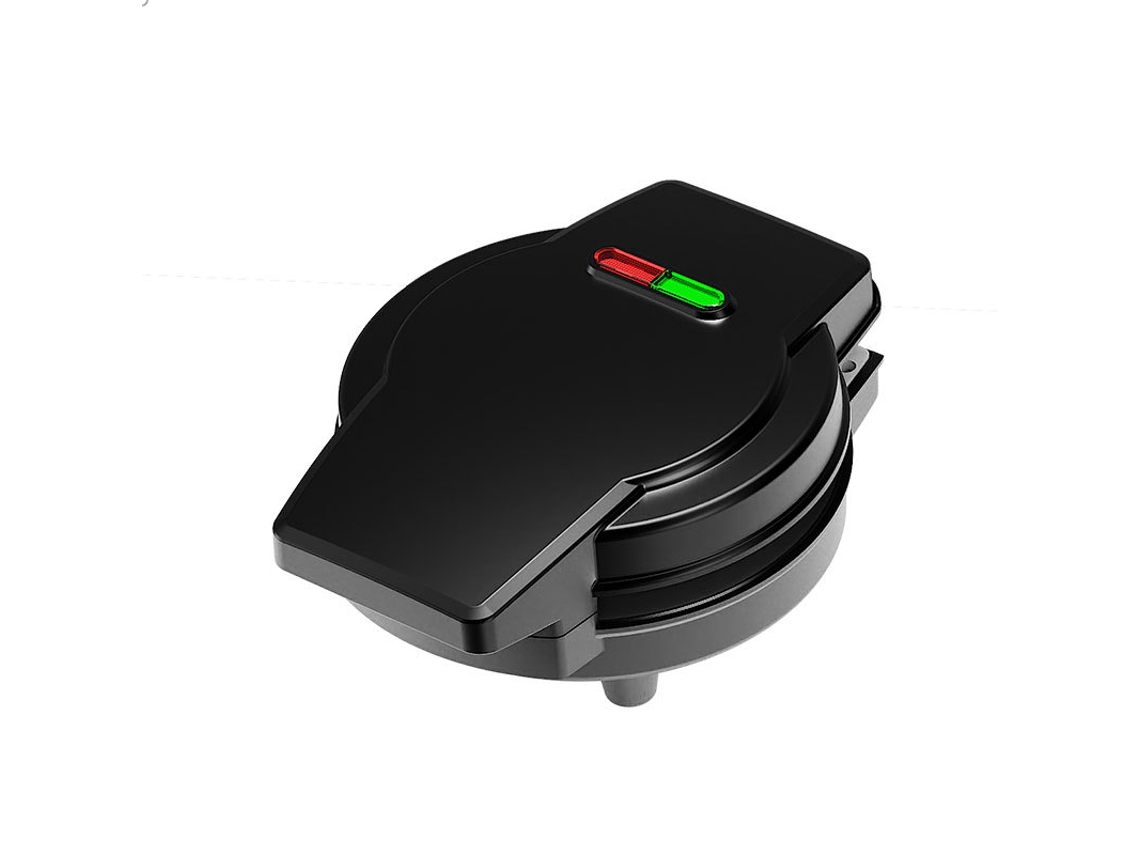 Máquina para hacer waffles, donas, galletas y pasteles 3 en 1 de SFUSHOS, diseño de dibujos animados, placa de acero inoxidable negra, enchufe europeo