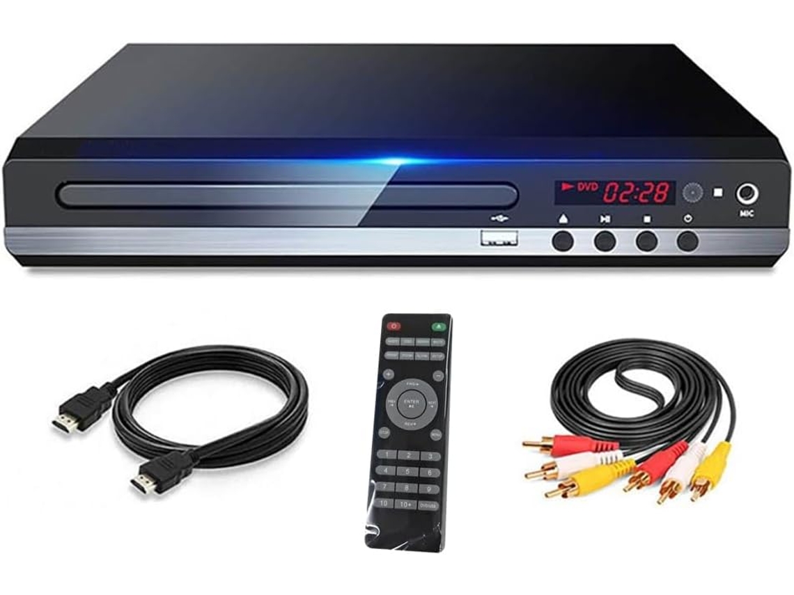 Reproductor De Dvd Hd 1080p Para El Hogar Con Tv Box, Multirregión, Cd-disc, Evd, Salida Av, Enchufe Europeo.