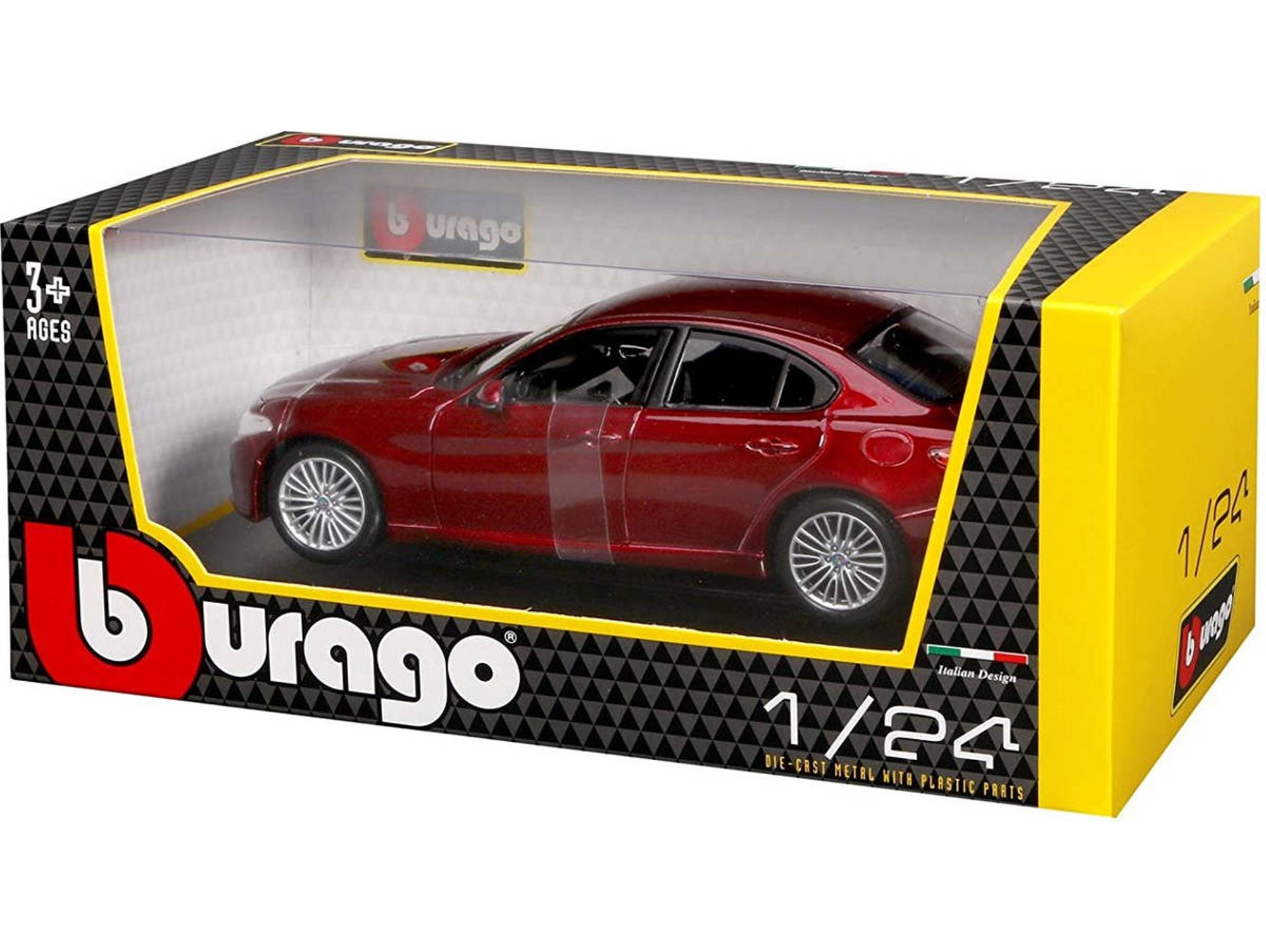 Modelos de vehículos terrestres BBURAGO Alfa Romeo Giulia 2016, 1:24
