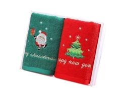 Juego De Toallas Con Temática Navideña (2 Piezas) Juego De Toallas De Baño De Papá Noel, Regalo Para Manos Y Cara