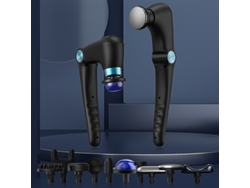 Pistola de masaje facial plegable recargable por USB con nueve niveles de intensidad y función de ajuste multiángulo, Co STELASPLEN