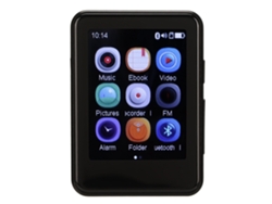 Reproductor MP3 Bluetooth Yizhood Mp08 con pantalla táctil de 2,5 pulgadas y tarjeta TF de 8 GB (negro)